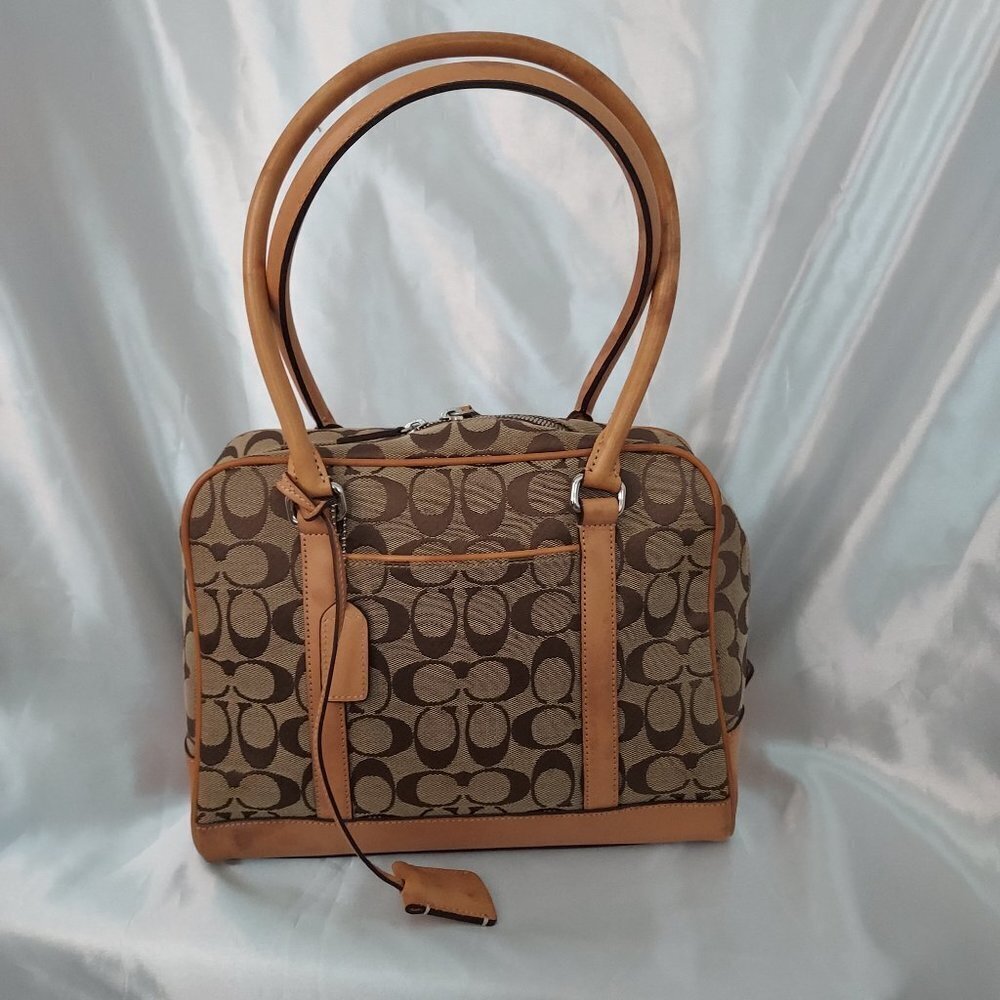 Coach Vintage 2000 Signature Collection Dome Shape Handbag